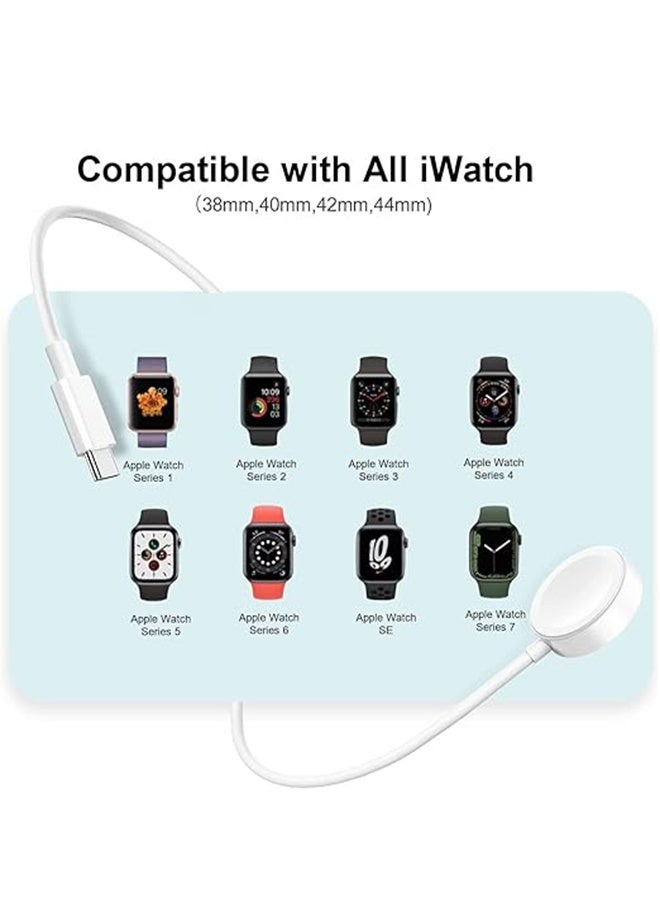 HAVEN USB-C Data Cable, Magnetic Wireless Charging, Fast Charging Magnetic Charger, Portable USB C Watch Charger Cord,  Compatible with Apple Watch Charger Series 8/7/6/5/4/3/2/1/SE - Image 2